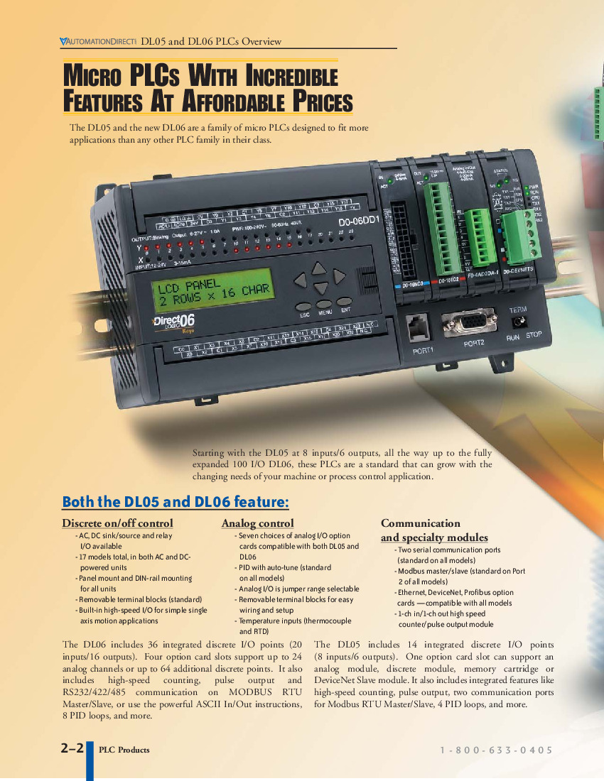 First Page Image of D0-01MC DL5 PLC Overview Manual.pdf